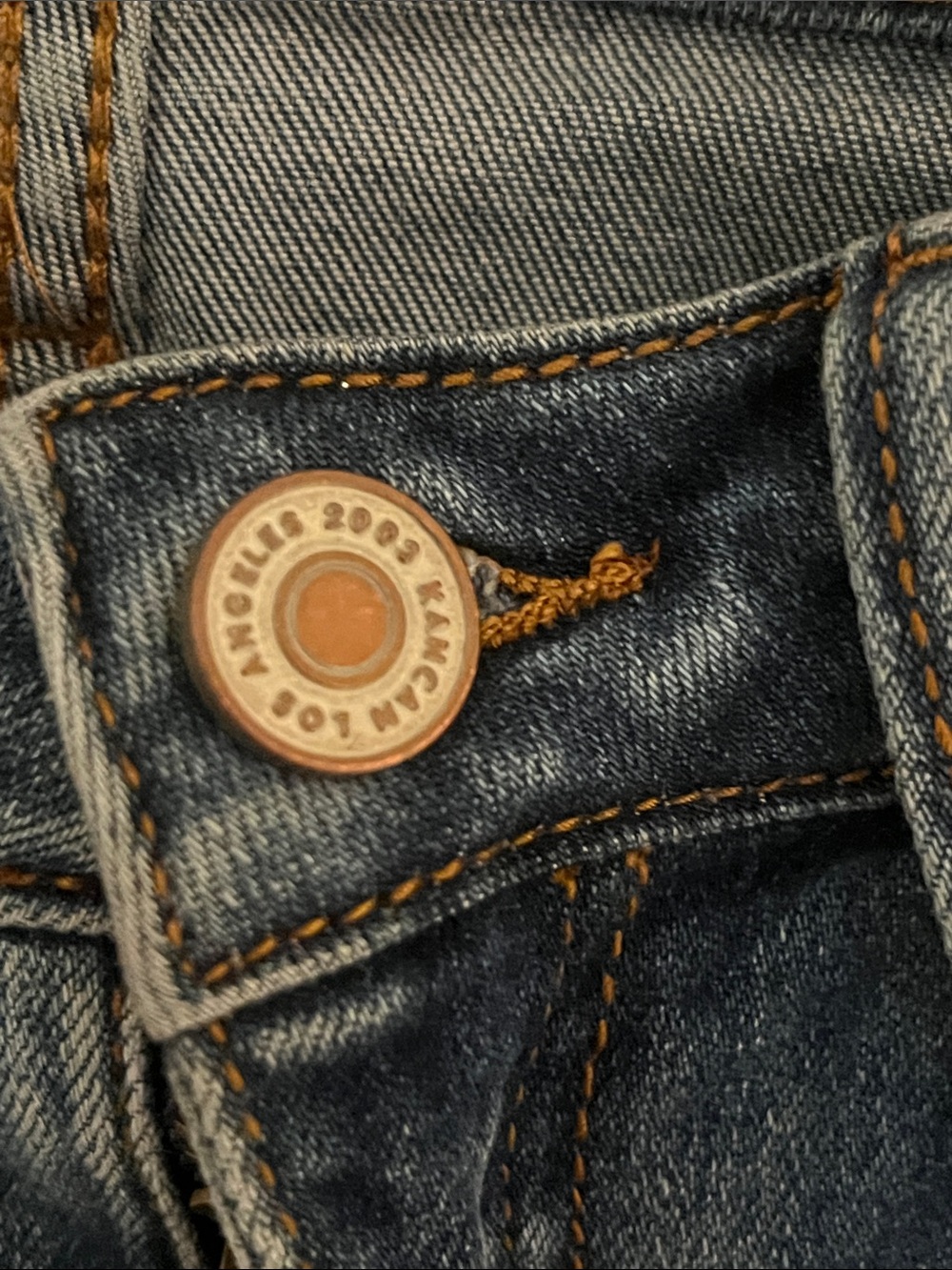 Like New! KanCan Light Blue Skinny Jeans with Pearl Studs - Picture 3 of 9